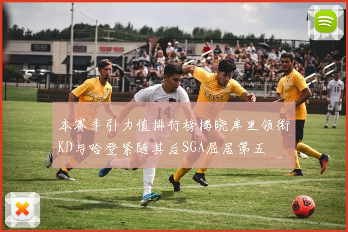 本赛季引力值排行榜揭晓库里领衔KD与哈登紧随其后SGA屈居第五